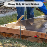 EUOKOK Rebar Stakes 24 Inch Straight Metal Spikes (40pcs) Ground Anchors