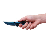 Kershaw Outright Pocket Knife, Blue, 3 Inch Stainless Steel Trailing Point Plain Edge Blade, EDC with Assisted Opening, Deep-Carry Pocketclip, Everyday Carry Pocket Knife for Men and Women