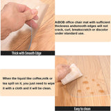 AiBOB Office Chair Mat for Hardwood Floor, 45 X 53 inches, Hard Floor Chair Mats Under Computer Desk, Easy Glide for Rolling Chairs, No Curling