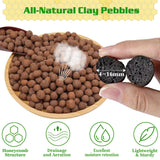 Legigo 4LB Leca Clay Pebbles for Plants, 4mm-16mm Clay Balls for Hydroponic