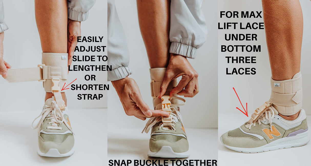 Dosh AFO Foot Drop Brace - Drop Foot Brace for Walking - AFO - Unisex (Beige)