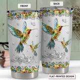 SANDJEST Hummingbird Gifts for Women Hummingbirds Tumbler 20oz Jewelry Drawings Stainless Steel Insulated Tumblers Coffee Travel Mug Cup Gift for Birthday Christmas