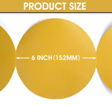 S SATC Premium Gold Sandpaper 6 Inch 100 PCS Sanding Discs 320 Grit Self Adhesive Stickyback Sandpaper Roll Aluminum Oxide PSA Sandpaper Discs for Wood, Metal, and Car Paint