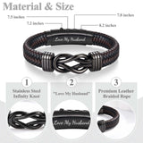 EFVISD Gift for Husband from Wife, Husband Bracelet for Him Men