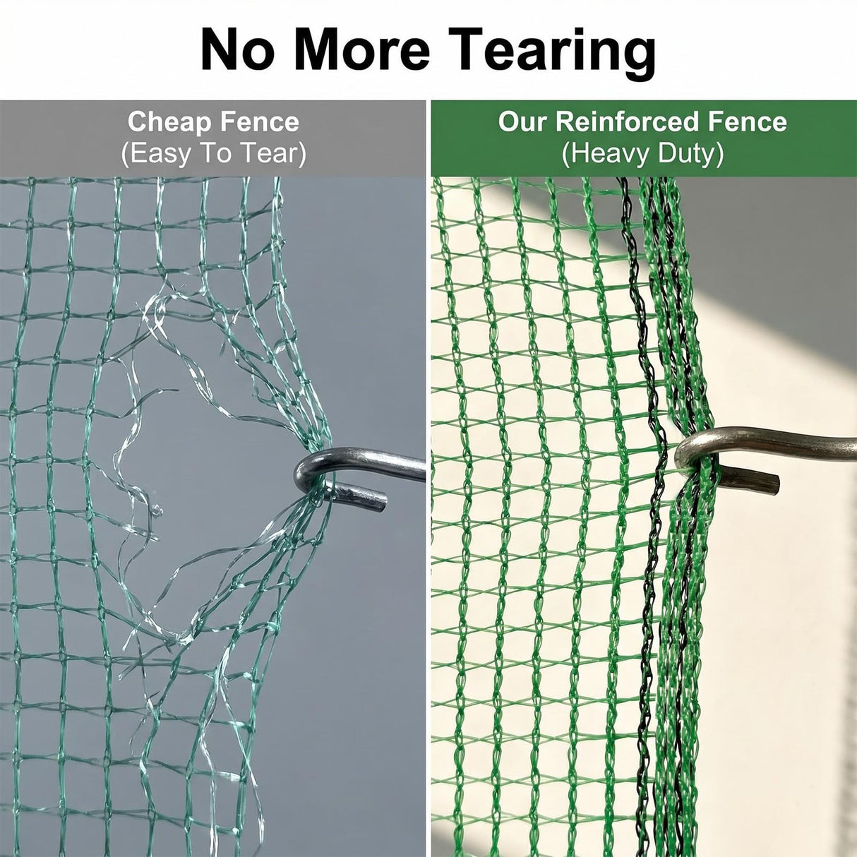 Tilvex 6.6x100ft Plastic Mesh Fencing,0.4in Mesh Deer Fence