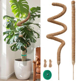 Moss Pole Monstera Plant Support 2 Pack 63 Inch Bendable Monstera Support