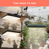 Ohtoad Grow Lights (1 Pack), Hanging Grow Lights for Indoor Plants, 200W UV-IR Full Spectrum Led Grow Light for Seedling Veg and Bloom