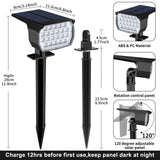 WENATY Solar Spot Lights Outdoor Color Changing, [7 Mode/12 Pack] Christmas Landscape Spotlights, Solar Light Outdoor Waterproof, Led Powered Flood Light for Outside Pathway Yard Garden Tree Halloween