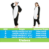 III HHONS Onesie Teen Animal Panda Pajamas Adult Funny Onesies For Halloween Christmas Party Costume Women/Men