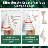 NAMTSO Electroculture Copper Wire for Gardening Tools - Exclusive Extra Large Spiral Antenna Cone, 32.8 FT Pure 16 Gauge Copper Wire for Plants Growth, 4 Pack Extendable Plant Stakes Max Length 24"