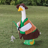 Gaggleville Fishing Goose Outfit, Fits Large 23" H Statue by Miles Kimball