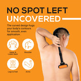 EZPIK Lotion Applicator for Back, Extendable up to 23" - Curved Design Back Lotion Applicator for Elderly/Seniors with Limited Mobility, Lotion Stick & Sunscreen Spreader for Skin Cream, Oils & More