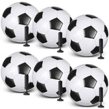 Glimin 6 Pcs Operation Christmas Soccer Ball Bulk with Pump Needles, Size 3 4 5 Deflated Soccer Ball Gift for Youth Adult Game Training Practice Christian Charity Donation Supplies(Size 3,Classic)