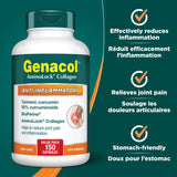 Genacol Anti-Inflammatory – Turmeric Curcumin Supplement with Black Pepper (BioPerine) and Collagen Peptides, Relieves Inflammation and Joint Pain, Value Pack, 150 Capsules (50-Day Supply) MADE IN CANADA
