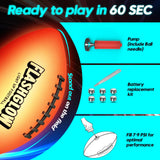 Light Up Football for Boys: Glow in The Dark - Toys for Kids Teen Boys Ages 8-15 - Birthday Christmas Easter Gift Ideas - Outdoor Sports Activity Night Play - 8 9 10 11 12 13 14 15 Years Old Teenager
