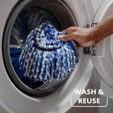 O-Cedar RinseClean Spin Mop & Bucket System + 1 Extra Mop Head | Clean with Clean Water | Removes 99% of Bacteria