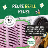 Ecoegg Dryer Balls – 2-Pack | Reduces Drying Time by Up to 28% | Replaces Wool Dryer Balls & Dryer Sheets | Softens & Freshens Laundry | Hypoallergenic | Spring Blossom Scent Boosters