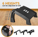 Foot Rest, Adjustable Height Foot Rest for Under Desk at Work, Ergonomic Foot Stool Under Desk for Office, Under Desk Footrest with Large Roller Massage, Comfortable Foot Stool for Pressure Relief