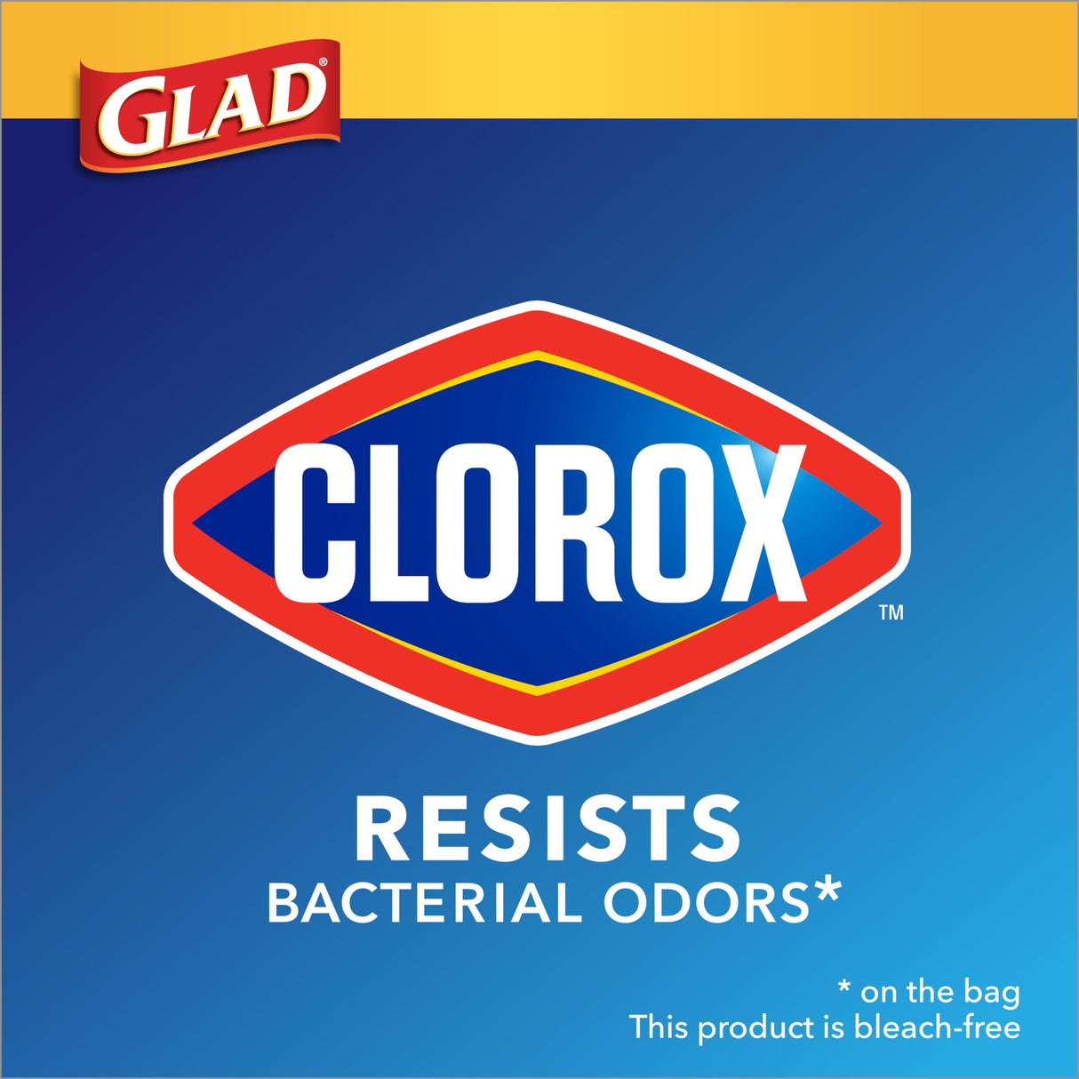 Glad Small Trash Bags 4 Gallon, Lemon Fresh Bleach Garbage Bags, Odor Resistant with Drawstring, 80 Count