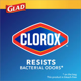 Glad Medium Drawstring Trash Bags with Clorox, 8 Gal, Lemon Fresh Bleach, 80 Ct (Package May Vary)