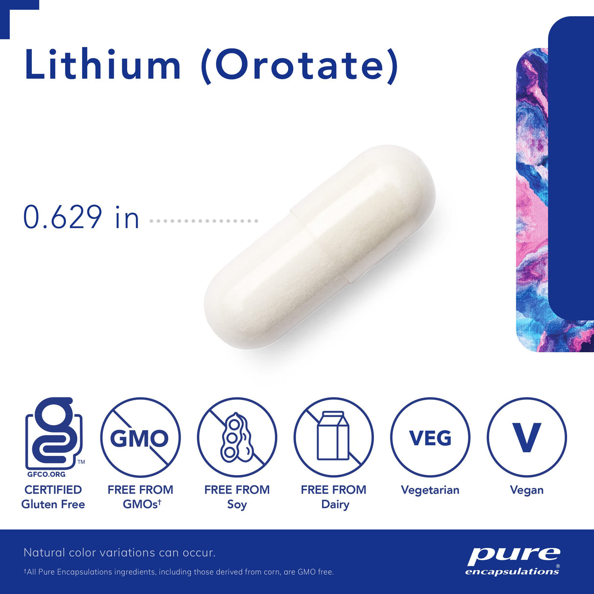Pure Encapsulations Lithium (Orotate) 1 mg | Support for Calmness and Behavior | 90 Capsules