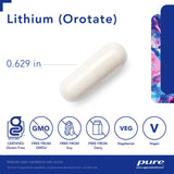 Pure Encapsulations Lithium (Orotate) 1 mg | Support for Calmness and Behavior | 90 Capsules