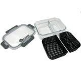 Dual Dunk Iso Soak Cleaning Station (Small, Black)
