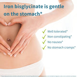 Igennus Clean Iron Bisglycinate 20mg, Vitamin C, 6 Month Supply, Gentle Chelated High Absorption Formula & Targeted Release Ferrous Bisglycinate for Women and Men, One Daily, Vegan, 180 Tablets