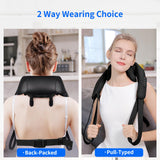 Cordless Neck Massager with Heat - Shiatsu Neck and Back Massager for Pain Relief Deep Tissue, Rechargeable 6D Kneading Leg Shoulder Massage Gifts for Women Men Mom Dad Birthday Mothers Fathers Day