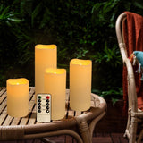 Wfmolcand 36-Pack Flickering Flameless Candles with Remote Control - LED Fake Candle Perfect for Wedding,Outdoor,Table,Halloween,Christmas Decor - Create a Magical Ambiance Effortlessly(Three Sizes)