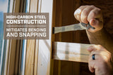 Spec Ops Tools Trim Bar, Pry Bar for Carpentry & Nail Pulling, High-Carbon Spring Steel, Beveled Edges, 9.5" Multi Pack