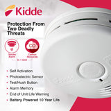Kidde 21010170 10 Year Smoke and Carbon Monoxide Alarm Detector | Photoelectric | Kitchen | Model P3010K-CO