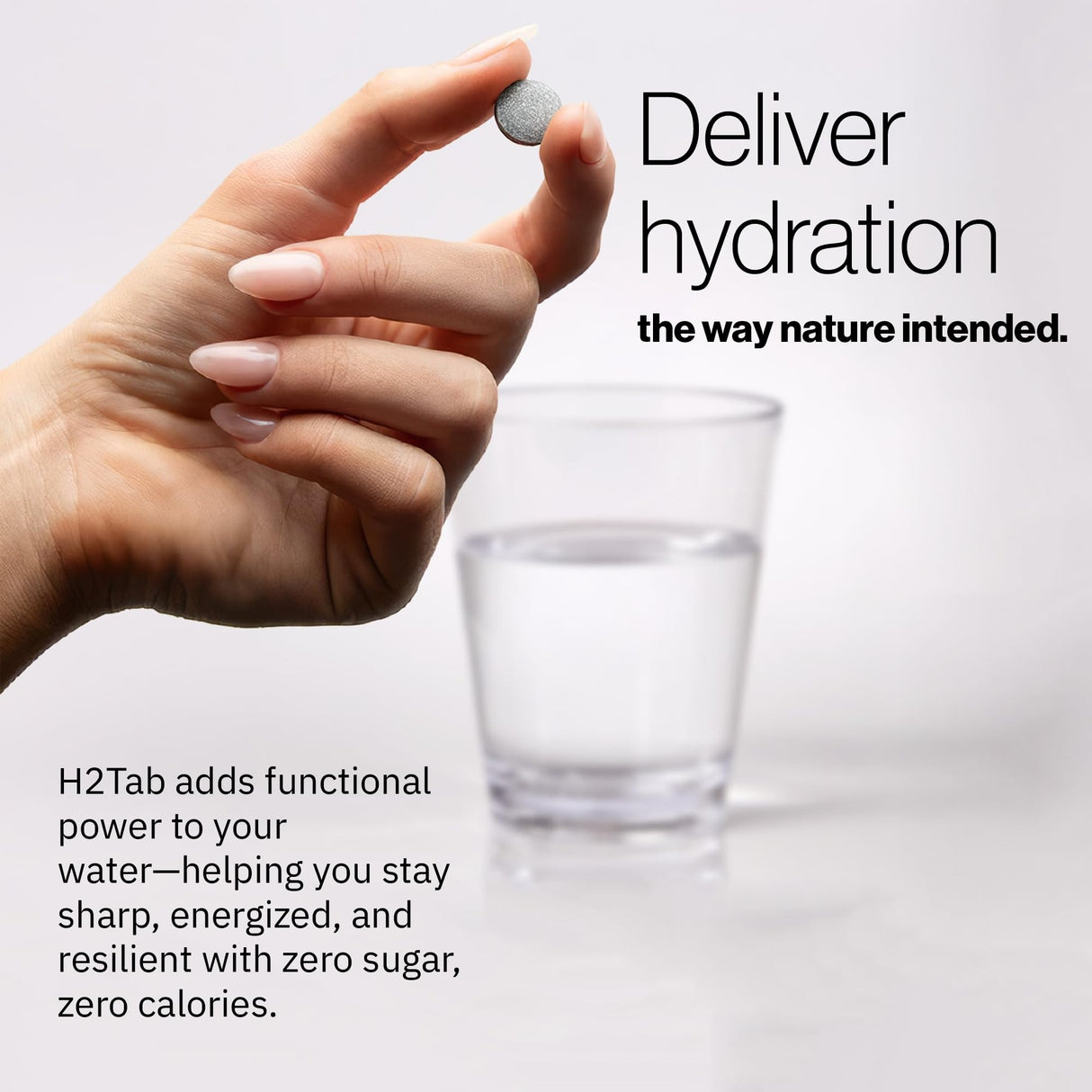 H2TAB Molecular Hydrogen Tablets with Magnesium – 12 PPM Hydrogen for Drinking Water – 30 Count Raspberry Flavor