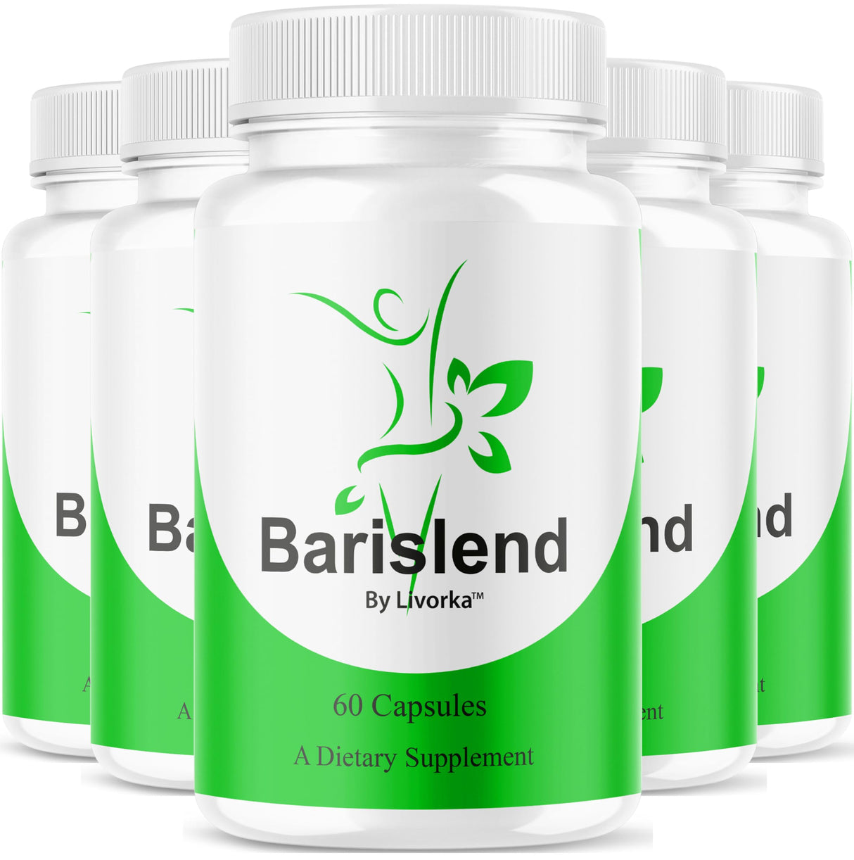 (5 Pack) Barislend Capsules - Barislend Capsule Advanced Formula Maximum Strength, Barislends Supplements Pills Overall Health & Wellness, Bari Slend Premium Support, 300 Capsules for 5 Months