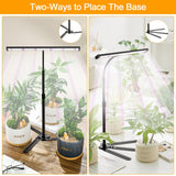 Super-Bright Grow Light for Indoor Plants, 6000K 108LEDs Full Spectrum Plant Lamp with Timer 4/8/12Hrs & Height Extendable for Home Office Desktop Plants, 12V 3A High Power Output for Faster Growth