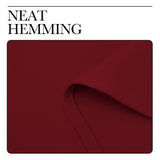 NICETOWN Christmas Burgundy Blackout Curtains and Drapes - Thermal Insulated Solid Rod Pocket Blackout Draperies/Panels for Gift (1 Pair, 42 by 63 inches, Burgundy Red)