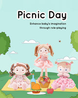 LeyaDoll Soft Baby Doll Toys (16''), My First Baby Rag Doll for 1 Year-Old Girl Birthday Gift, Christmas Plush Toys Gift for Toddler Kids Infants -Princess Breeze