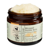 Hearth and Homestead: Handmade Whipped Tallow Balm (Vanilla Orange) - Organic Body Butter with Infused Olive Oil, for Eczema, Rosacea, Baby - 1.3 oz
