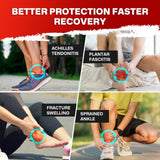 Gviipk Quick Lace Up Ankle Brace Support for Sprained Ankle Wrap, Plantar Fasciitis Relief and Achilles Tendonitis Wrap, Foot Brace Ankle Stabilizer for Men & Women - L