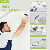 DAMINY 24 Pack 6 Inch LED Recessed Lighting with Junction Box,5CCT,Ultra-Thin Recessed Light,10W 1100LM, Dimmable Canless Wafer Ceiling Light, High Brightness