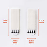 MOVELYST 64-Pairs(128 Strips) Medium Picture Hanging Strips, Hook and Loop Tape, Picture Hanger Damage Free, Waterproof Adhesive Strips for Frame Hanging and Christmas Decorations, Heavy Duty