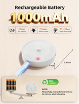 Under Cabinet Lighting, LED Puck Lights with Remote, Rechargeable Motion Sensor Lights Indoor, Dimmable Stick On Lights 3 Color Temps & 12 RGB Under Counter Lights for Kitchen, Closet White 6 Pack