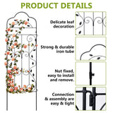 hogardeck 4 Packs 60 * 18 inch Metal Garden Trellis for Climbing Plants Outdoor,Heavy Duty,Black Coating Rustproof Trellis for Rose, Vegetable, Flowers, Expandable,Perfect for Training Climbing Plants