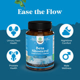 Natures Craft Plant Sterols Complex with Beta Sitosterol - 500mg Beta-Sitosterol Sterols and Stanols Supplement for Prostate Support - Prostate Health Supplement for Men - 90 Tablets