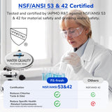 Fil-Fresh 6-Pack Replacements for Brita Water Filter, Pitchers and Dispensers, NSF 53&42 Certified to Reduce Cadmium, Mercury, Copper, Zinc, BPA free, Lasts 2 Months or 40 Gallons