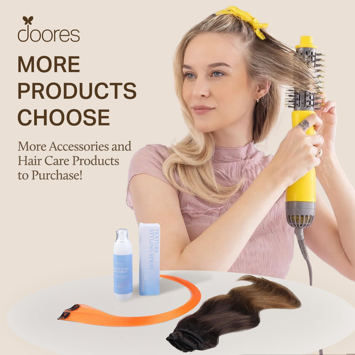 DOORES Clip in Hair Extensions Real Human Hair, Dark Brown 150g 9pcs 20 Inch, Clip in Human Hair Extensions Real Natural Hair Extensions Extensions for Women Clip in Thick Silky Straight Extensions