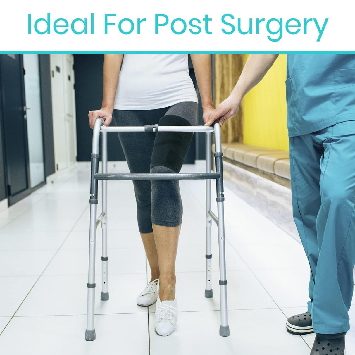 Vive Thigh & Hamstring Compression Sleeve Brace for Men & Women (2 Pack, Black) - Pain Relief Support Wrap for Sciatica, Hip Flexor, Groin, Leg, Upper Thigh - Quick Results & Sciatic Nerve Recovery