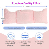 Zomaple Mastectomy Pillow - Post Surgery Pillow, Mastectomy Recovery Must Haves, Breast for After Heart Surgery, Reduction & Augmentation Patients Sleeping, Recovery Seatbelt Protection-Surgery Gift