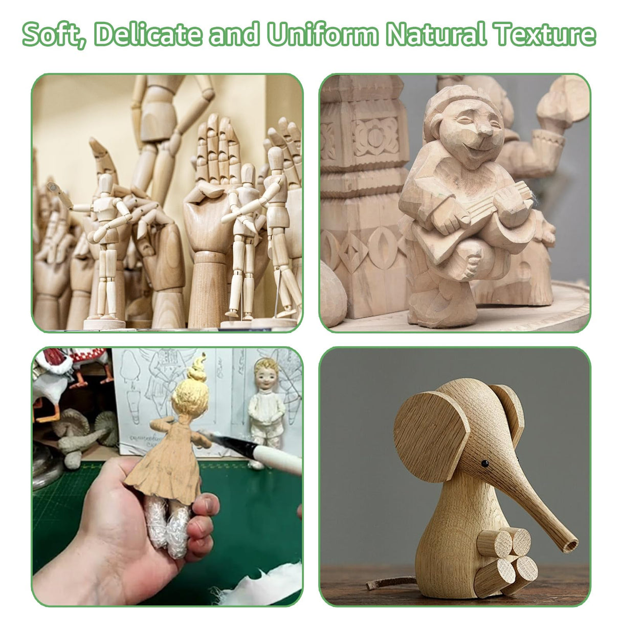 ACXFOND 2 Pack Unfinished Basswood Carving Blocks, 12x4x2Inch Large Bass Wood Blocks for Wood Carving for Home, Crafts, Class, Arts, Christmas DIY Supplies