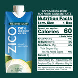 ZICO 100% Coconut Water with No Added Sugar, 11.2 fl oz (Pack of 12)